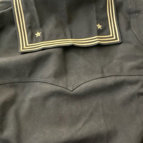 ANTIQUE NAVY WOOL UNIFORM TOP - Picture 3 of 8